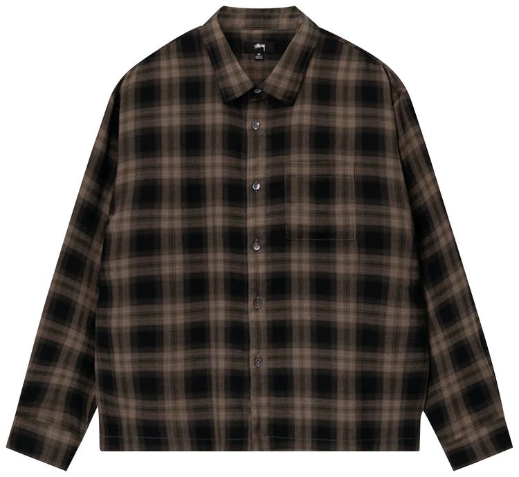 Stussy Mark Plaid Shirt Tan
