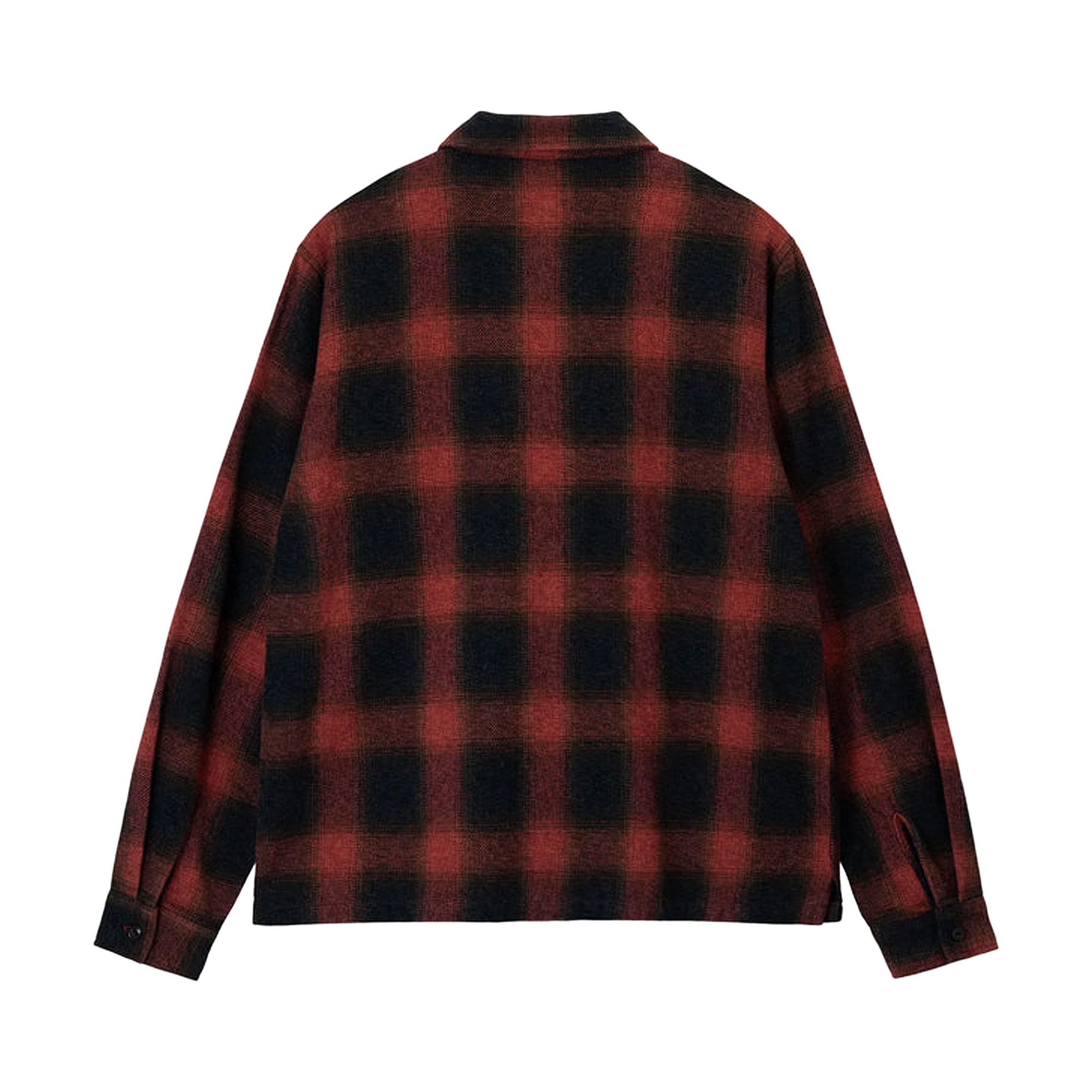 Buy Stussy Hank Plaid Zip Shirt 'Red' - 1110278 RED | GOAT