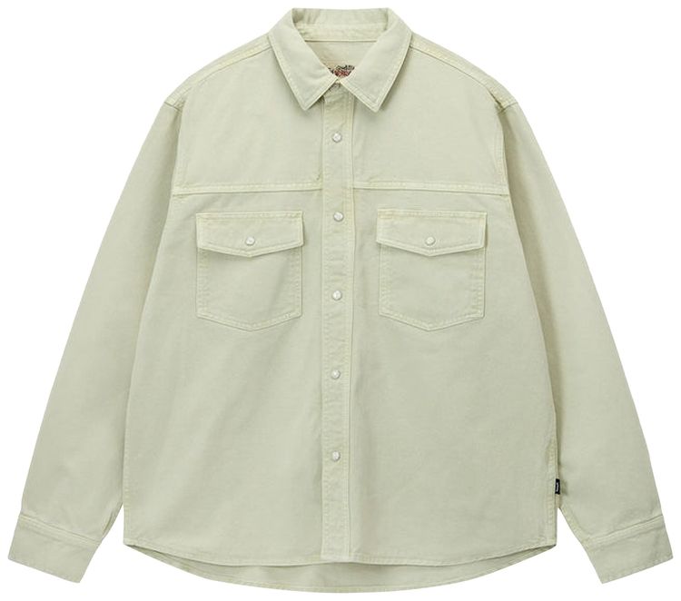 Stussy Double Dye Western Shirt Cream