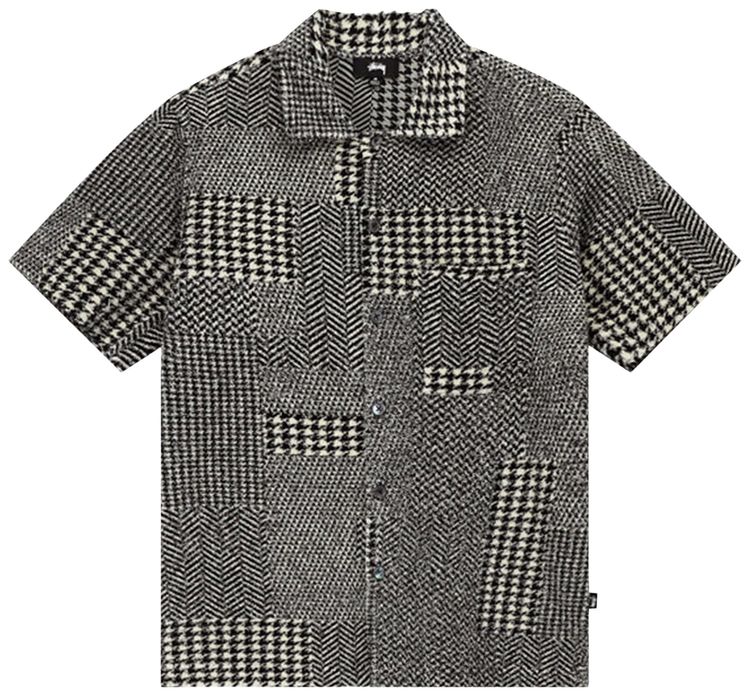 Buy Stussy Mixed Pattern Jersey Shirt 'Grey' 1140327 GREY GOAT