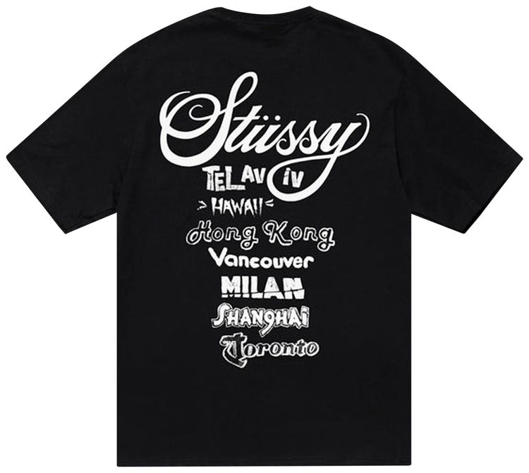 Stussy Tour Tee Black