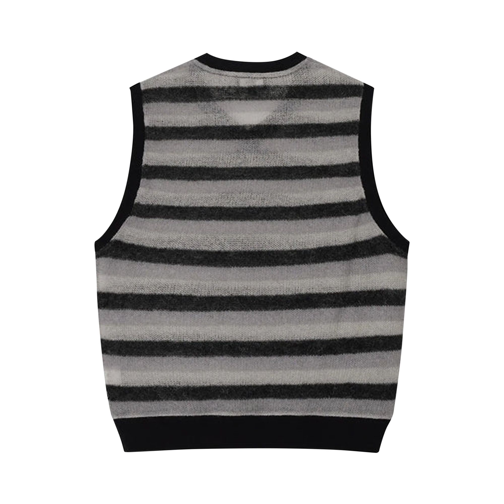 Buy Stussy Striped Sweater Vest 'Black' - 117173 BLAC | GOAT