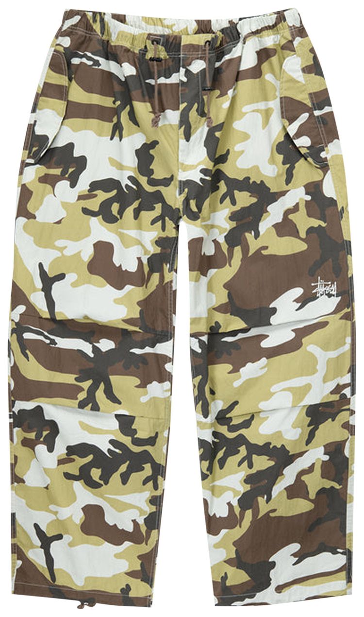 Stussy Nyco Printed Over Trousers Brown Camo