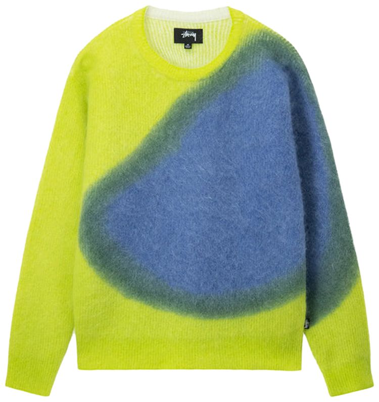 Stussy Brushed Dot Sweater Lime