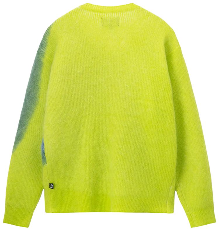 Stussy Brushed Dot Sweater Lime