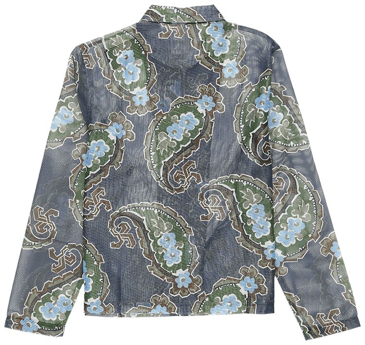 Stussy Mesh Zip Jacket Charcoal