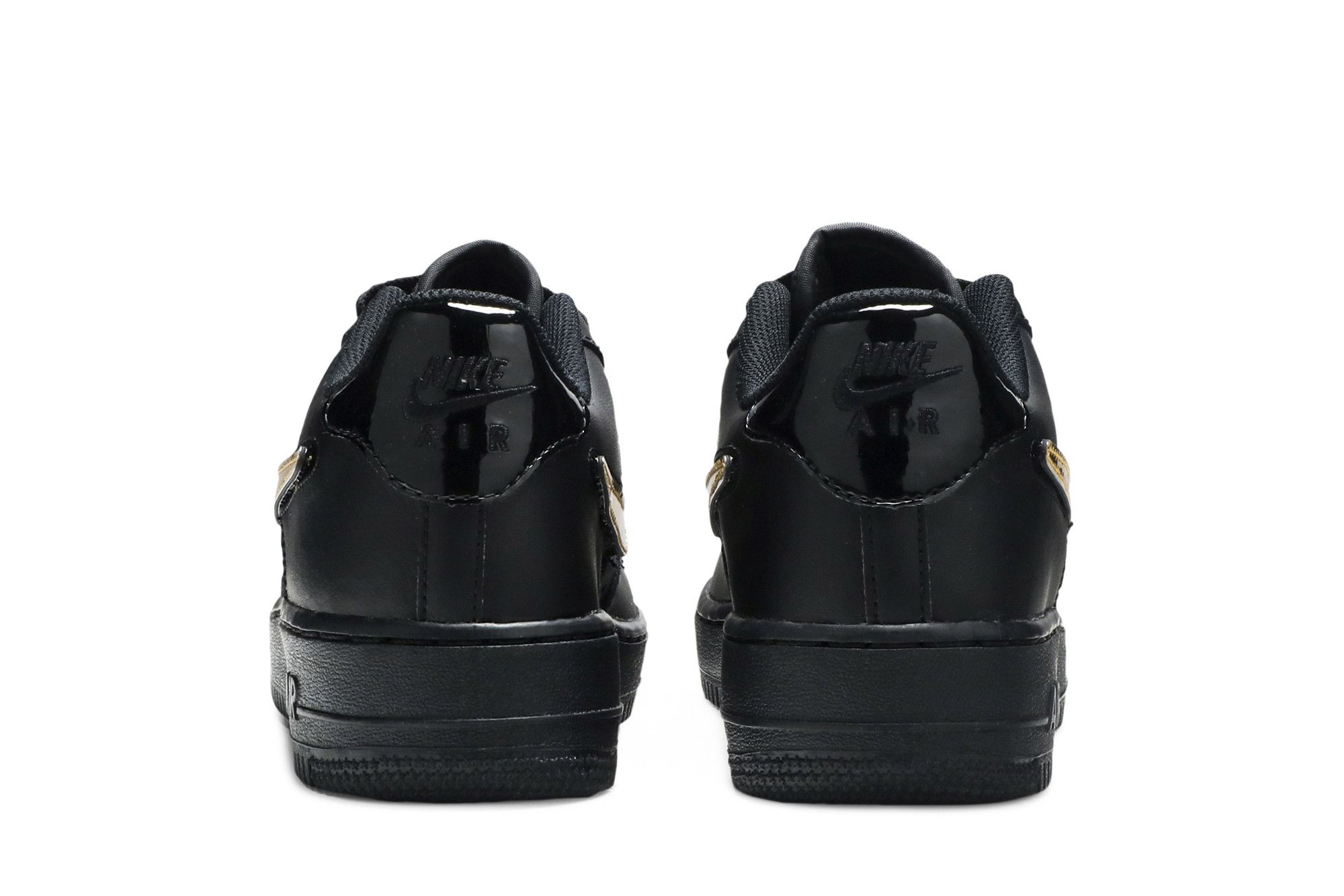air force 1 removable swoosh black