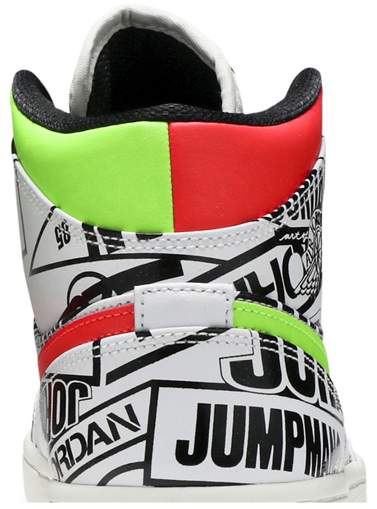 Air Jordan 1 Mid Over Print Logos