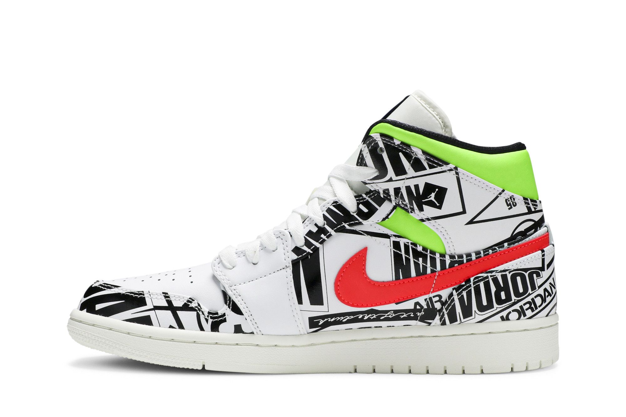 Air jordan 1 mid overbranded discount
