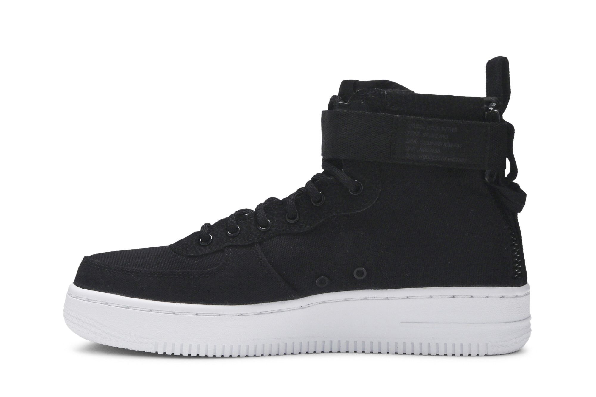 Nike air force sf mid black deals