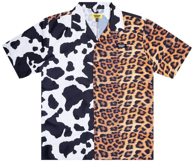 Chinatown Market All Over Animal Print Woven Shirt Multicolor