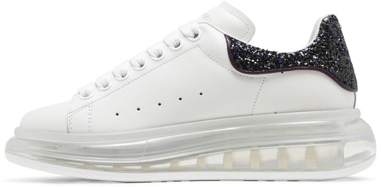 Alexander McQueen Wmns Oversized Sneaker Transparent   White Amethyst