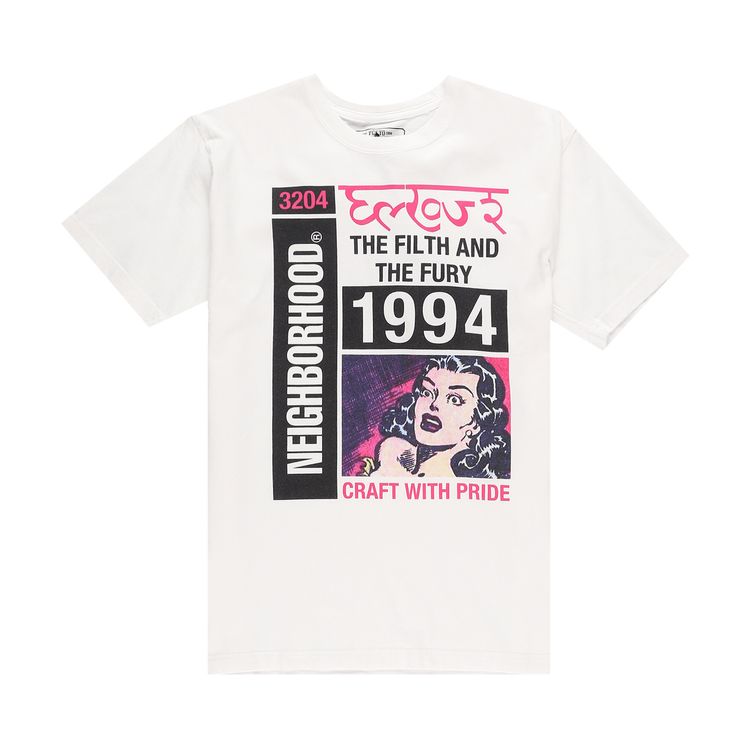 Neighborhood Tabloid 1 Tee White