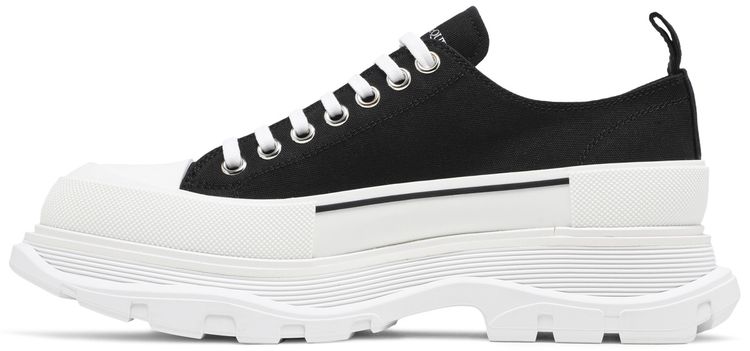 Alexander McQueen Tread Slick Lace Up Black White