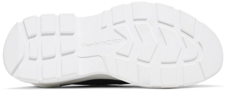 Alexander McQueen Tread Slick Lace Up Black White