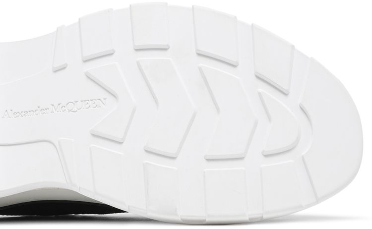 Alexander McQueen Tread Slick Lace Up Black White