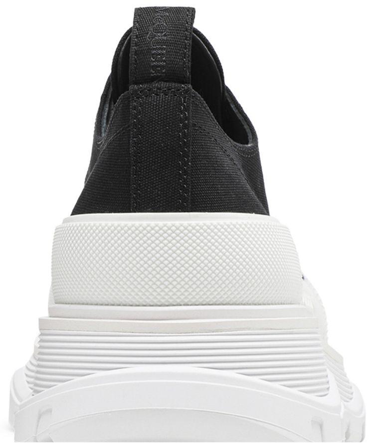 Alexander McQueen Tread Slick Lace Up Black White