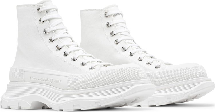 Alexander McQueen Tread Slick Boots White