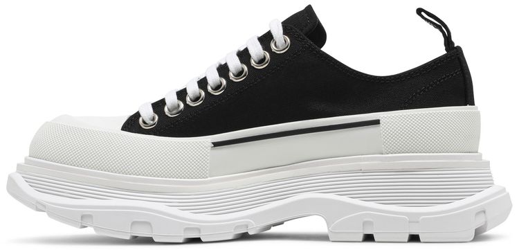Alexander McQueen Wmns Tread Slick Lace Up Black White