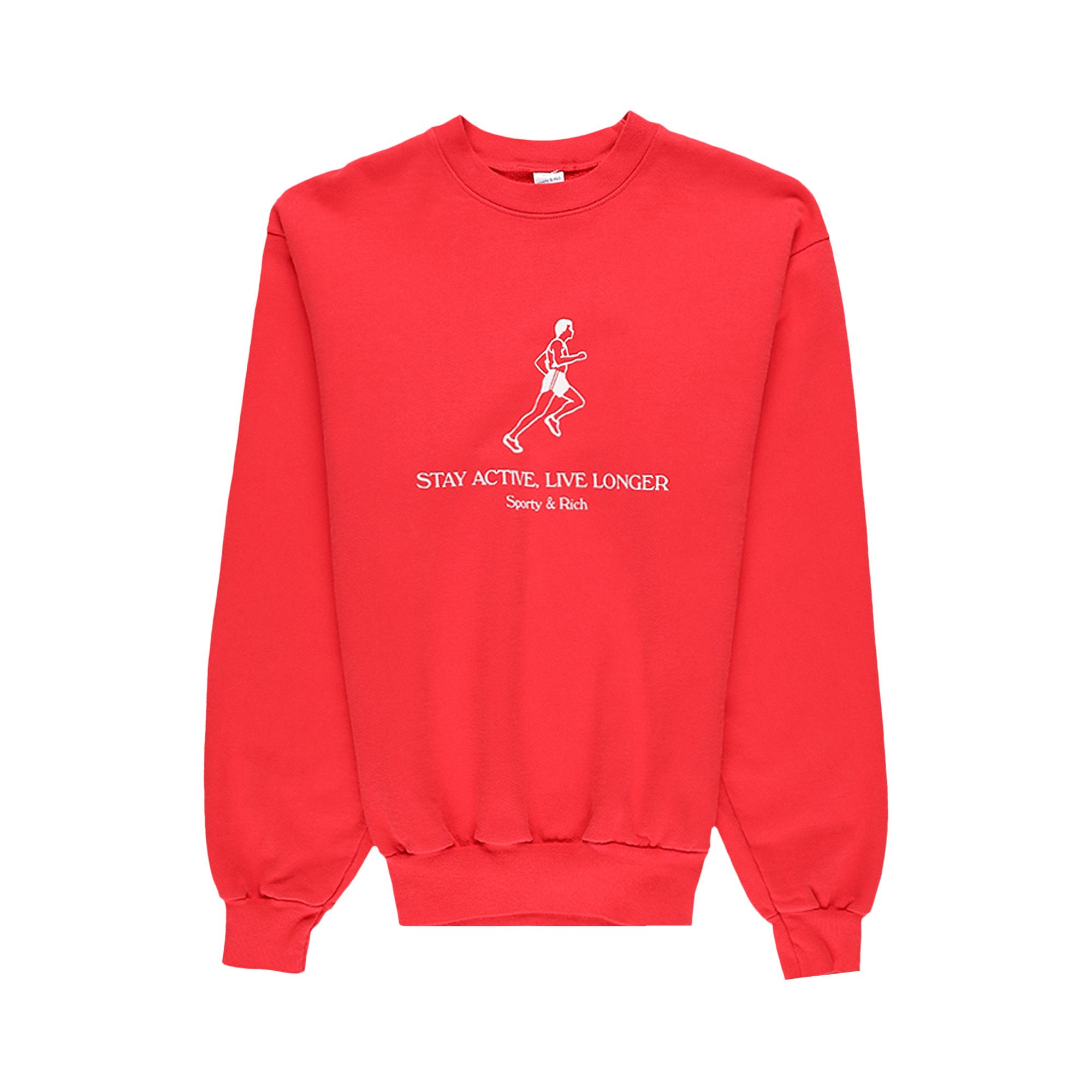 Stay active live longer sweatshirt on sale