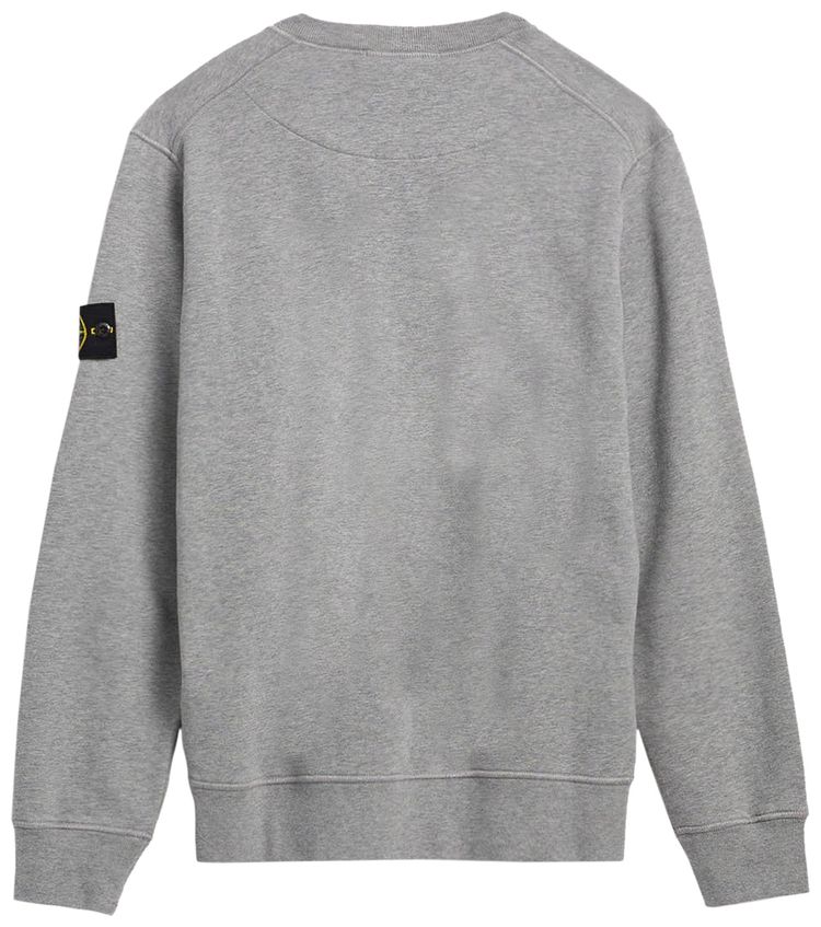 Stone Island Patch Logo Crew Melange Grey