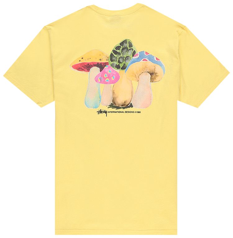 Stussy Shrooms Tee Yellow