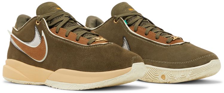 Nike Mens LeBron 20 Olive Green