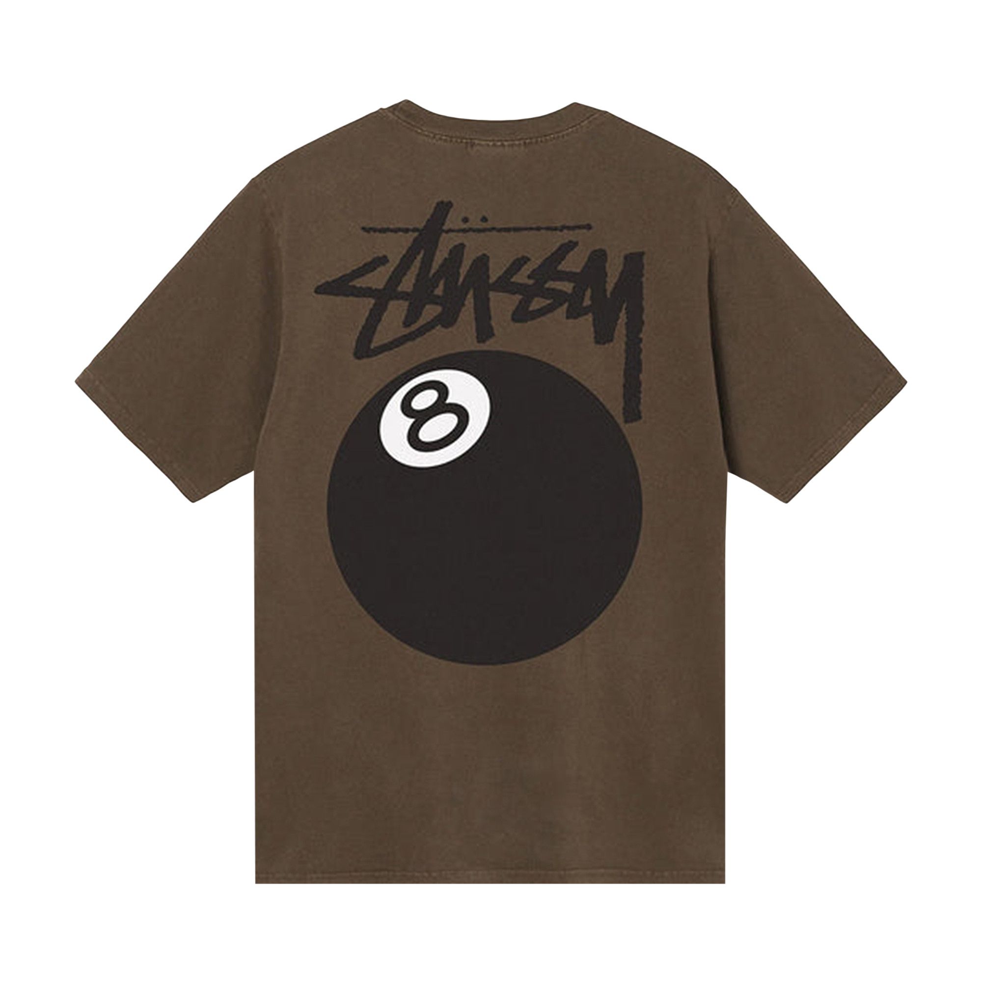 Buy Stussy 8 Ball Pigment Dyed Tee 'Coffee' - 1904864 COFF