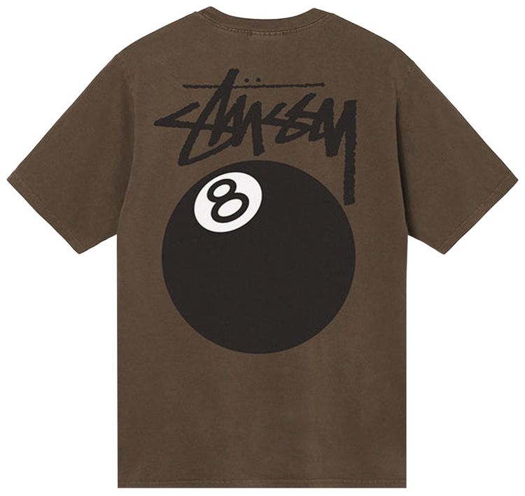 Stussy 8 Ball Pigment Dyed Tee Coffee