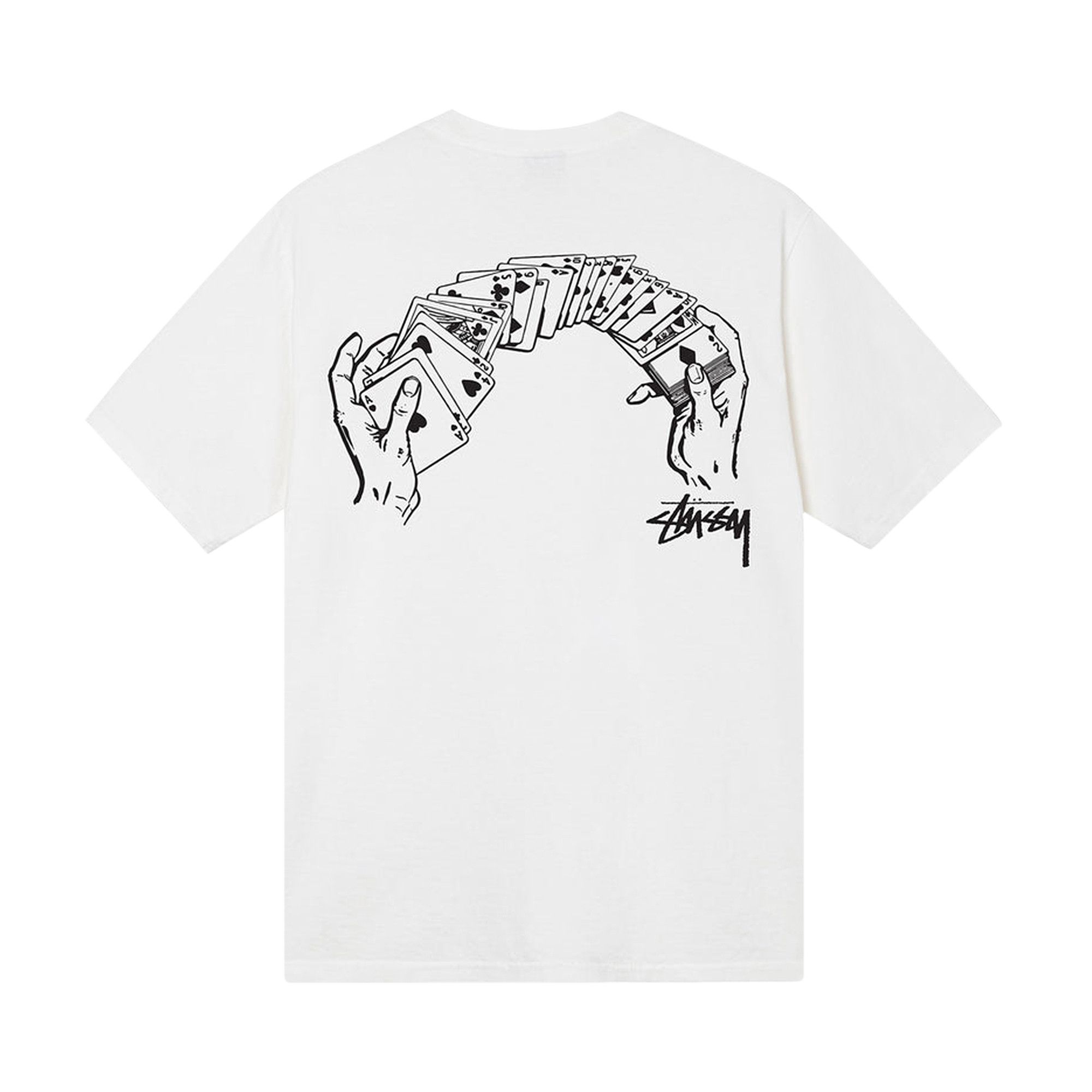 Buy Stussy Shuffle Pigment Dyed Tee 'White' - 1904892 WHIT