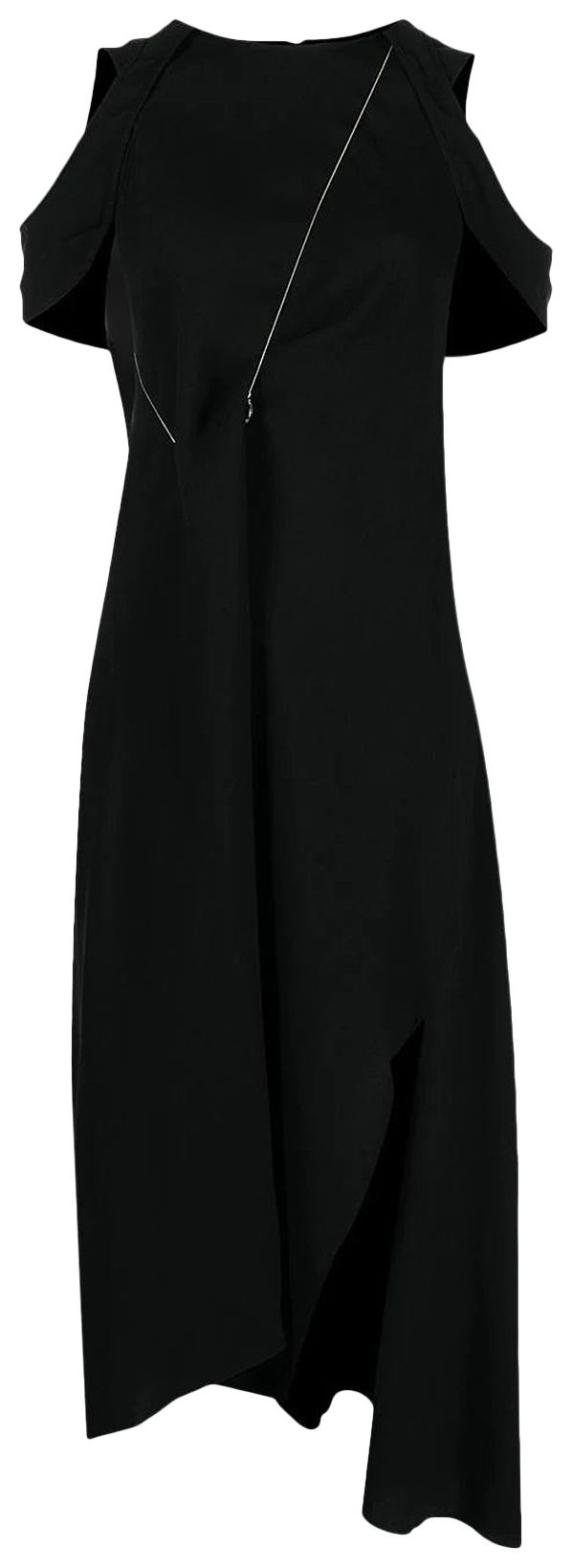 Kiko Kostadinov Suspension Drape Dress Onyx Black