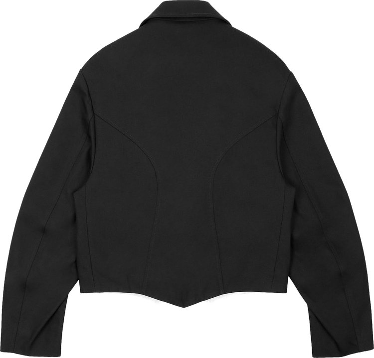 Kiko Kostadinov Antharas Cropped Jacket Jet BlackSnow White