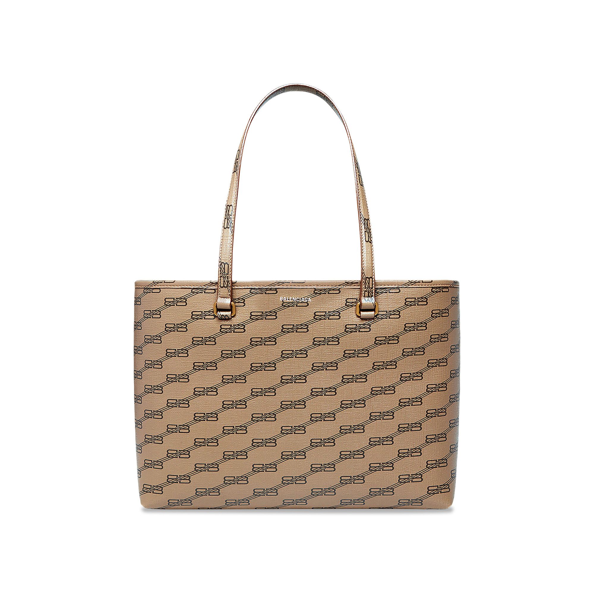 Buy Balenciaga Signature Shopper Tote Bag 'Beige/Brown' - 702698