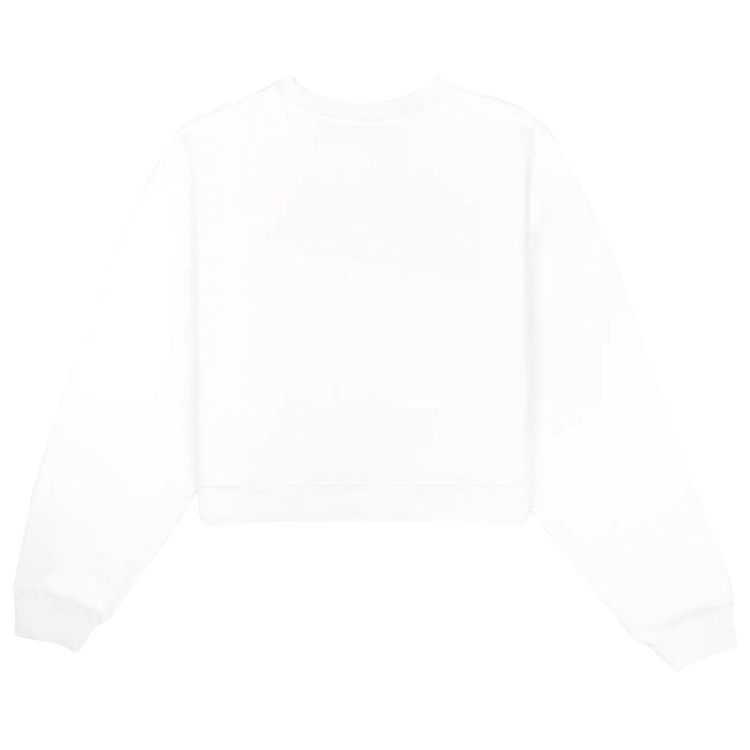 Sporty  Rich Wellness Ivy Cropped Crewneck WhiteGrass