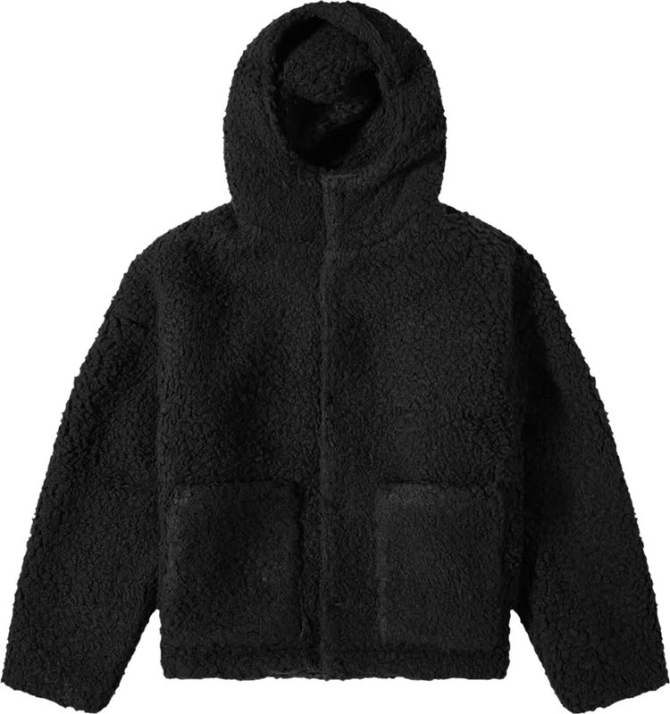 1017 ALYX 9SM Sherpa Fleece Hooded Jacket 'Black'