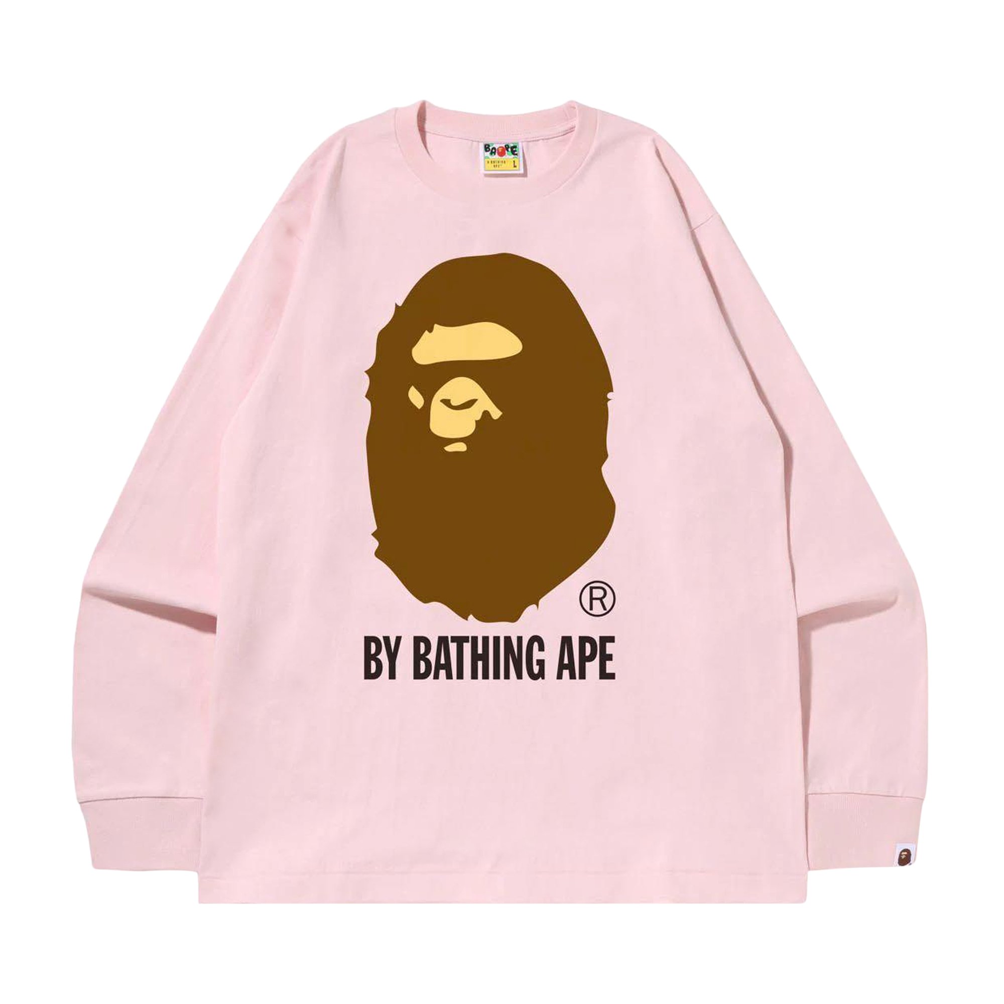 Buy BAPE By Bathing Ape Long-Sleeve Tee 'Pink' - 1I30 111 021 PINK