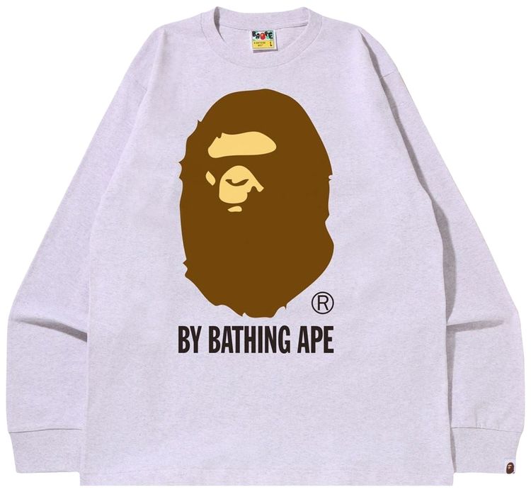 BAPE By Bathing Ape Long Sleeve Tee Grey