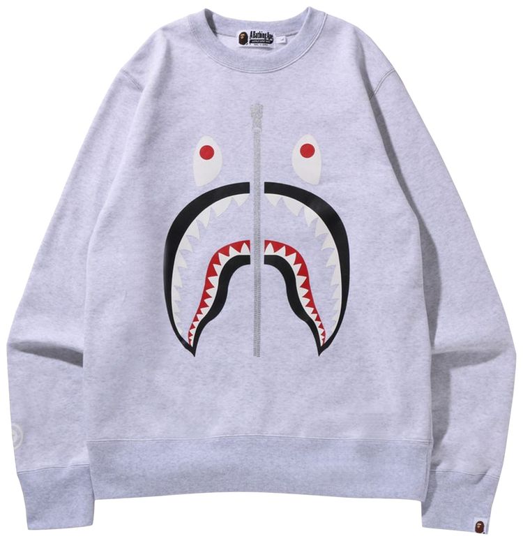 BAPE Shark Crewneck Grey