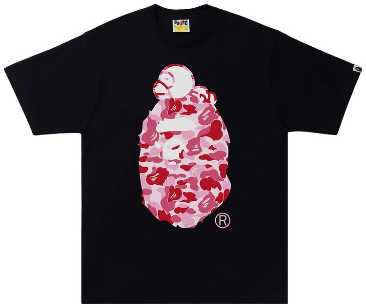 BAPE ABC Camo Milo On Big Ape Tee BlackPink