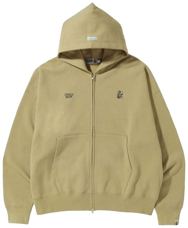 BAPE Color Camo Quadrangle Relaxed Fit Full Zip Hoodie Grey