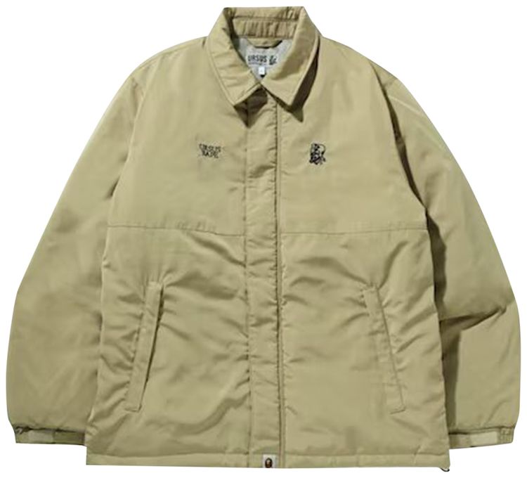 BAPE Ursus Puffer Blouson Jacket Beige