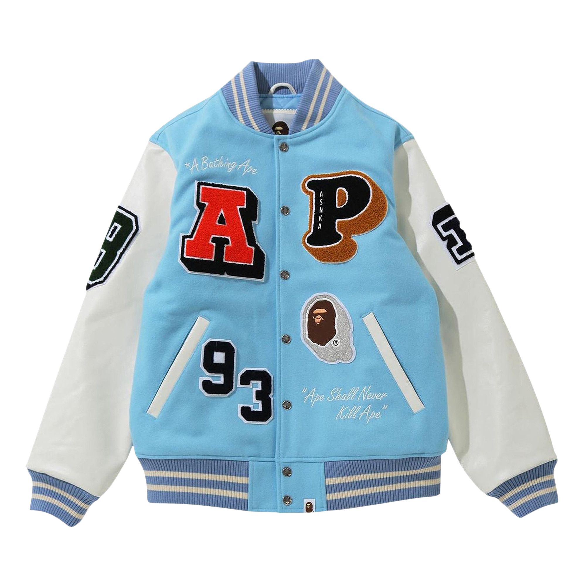 Baby blue bape jacket shop