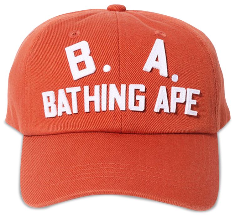 Buy BAPE B.A. Washed Twill Cap 'Orange' - 1I30 180 005 ORANGE | GOAT