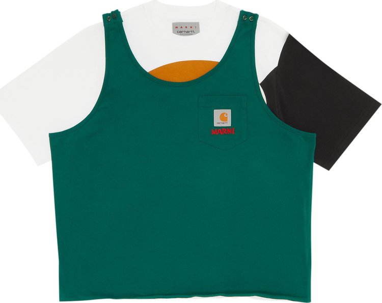 Marni x Carhartt WIP Women's T-Shirt 'Stone Green'