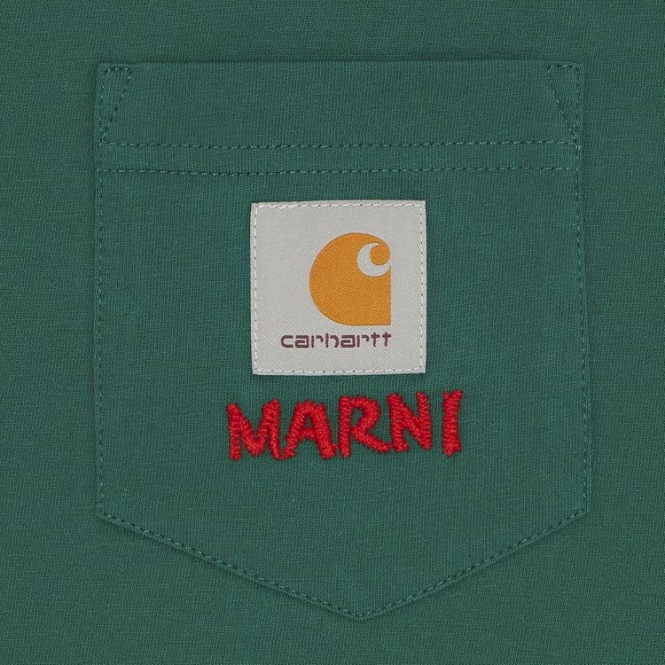 Marni x Carhartt WIP Womens T Shirt Stone Green