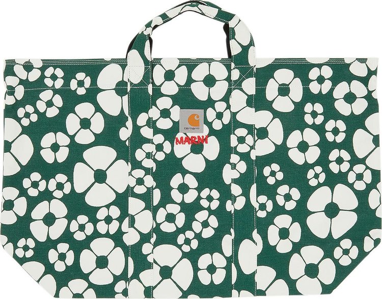 Marni x Carhartt WIP Women's Tote Bag 'Forest Green/Stone White'