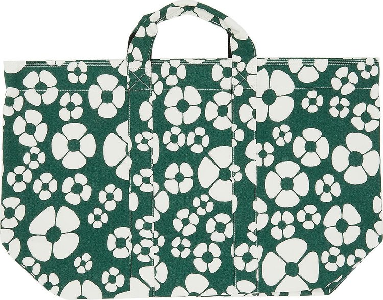 Marni x Carhartt WIP Womens Tote Bag Forest GreenStone White