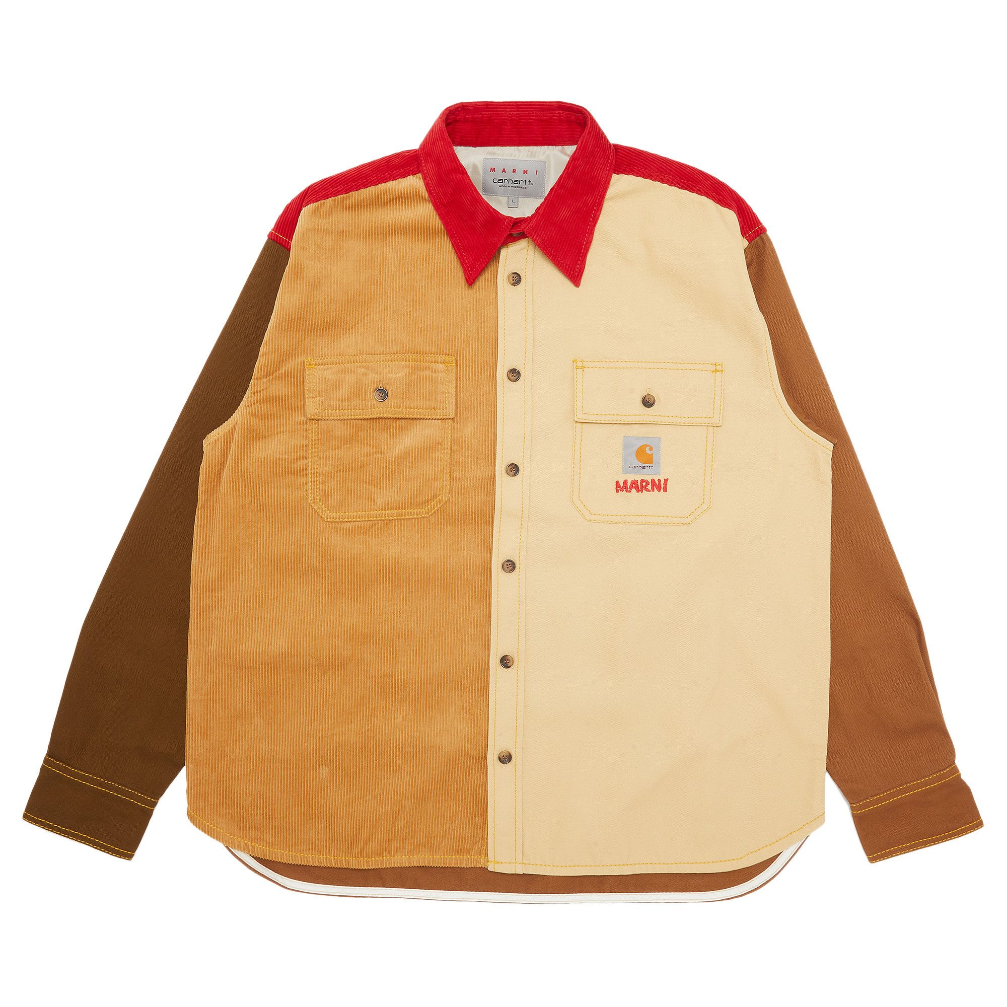 Buy Marni x Carhartt WIP Shirt 'Tobacco' - CUMU031301 UTX004 00M37
