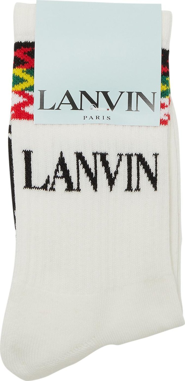 Lanvin Socks 'White/Multicolour'