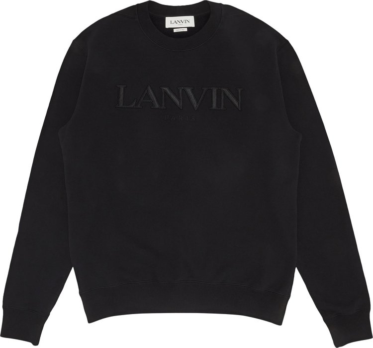 Lanvin Embroidery Sweat Shirt 'Black'